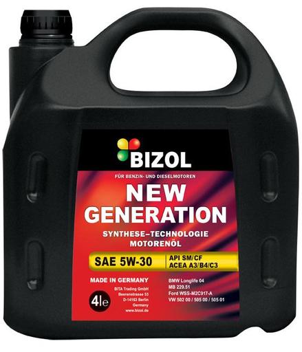 Моторне масло Bizol New Generation 5W-30 4л